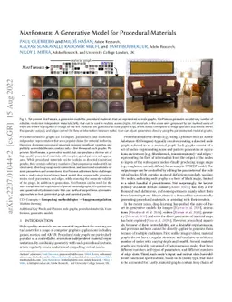 MatFormer: A Generative Model for Procedural Materials