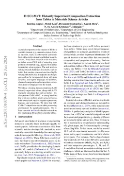 DiSCoMaT: Distantly Supervised Composition Extraction from Tables in
  Materials Science Articles