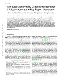 Attributed Abnormality Graph Embedding for Clinically Accurate X-Ray
  Report Generation