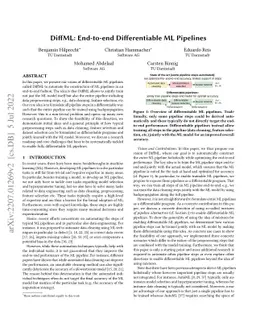 DiffML: End-to-end Differentiable ML Pipelines