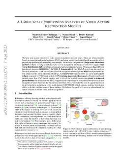 Large-scale Robustness Analysis of Video Action Recognition Models