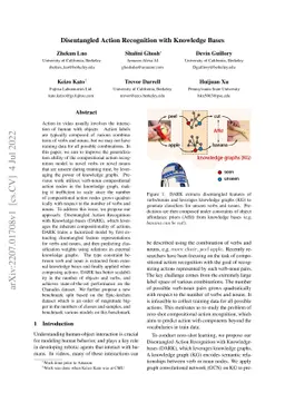 Disentangled Action Recognition with Knowledge Bases