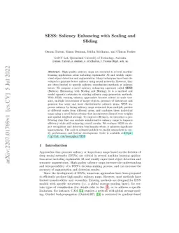 SESS: Saliency Enhancing with Scaling and Sliding
