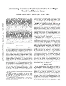 Approximating Discontinuous Nash Equilibrial Values of Two-Player
  General-Sum Differential Games