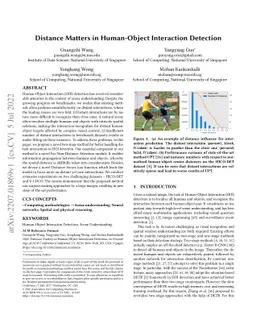 Distance Matters in Human-Object Interaction Detection