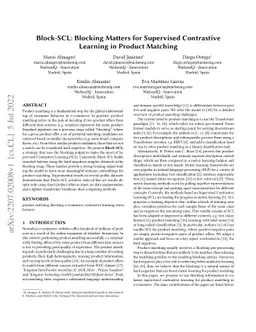 Block-SCL: Blocking Matters for Supervised Contrastive Learning in
  Product Matching