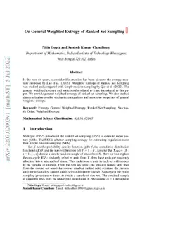 On General Weighted Extropy of Ranked Set Sampling