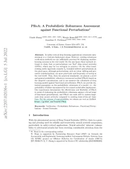 PRoA: A Probabilistic Robustness Assessment against Functional
  Perturbations