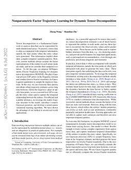 Nonparametric Factor Trajectory Learning for Dynamic Tensor
  Decomposition