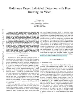 Multi-area Target Individual Detection with Free Drawing on Video