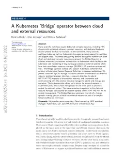 A Kubernetes 'Bridge' operator between cloud and external resources