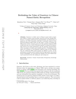 Rethinking the Value of Gazetteer in Chinese Named Entity Recognition