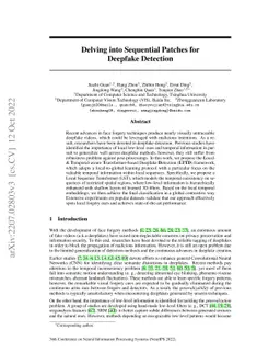 Delving into Sequential Patches for Deepfake Detection