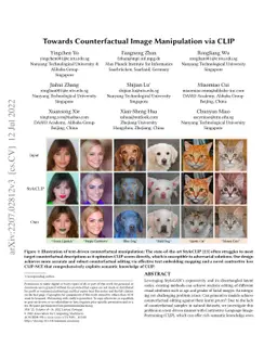 Towards Counterfactual Image Manipulation via CLIP