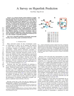 A Survey on Hyperlink Prediction