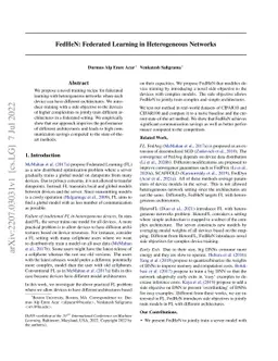 FedHeN: Federated Learning in Heterogeneous Networks