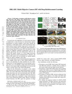 DRL-ISP: Multi-Objective Camera ISP with Deep Reinforcement Learning
