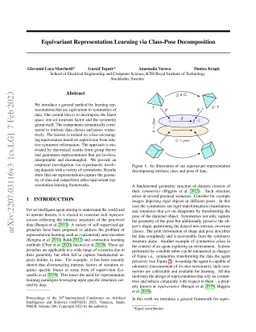 Equivariant Representation Learning via Class-Pose Decomposition