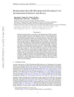 Harnessing Out-Of-Distribution Examples via Augmenting Content and Style