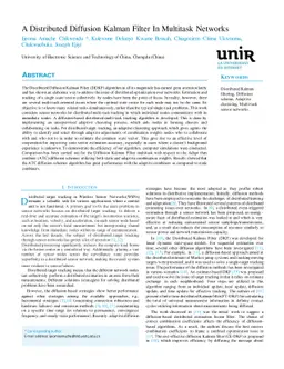 A Distributed Diffusion Kalman Filter In Multitask Networks