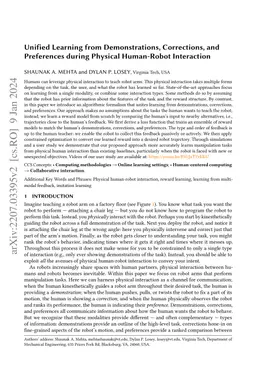 Unified Learning from Demonstrations, Corrections, and Preferences
  during Physical Human-Robot Interaction