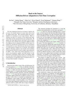 Back to the Source: Diffusion-Driven Test-Time Adaptation