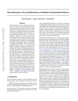 Demystifying the Adversarial Robustness of Random Transformation
  Defenses