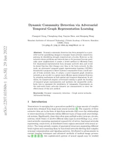 Dynamic Community Detection via Adversarial Temporal Graph
  Representation Learning