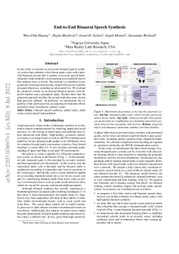 End-to-End Binaural Speech Synthesis