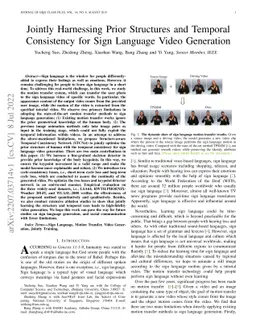 Jointly Harnessing Prior Structures and Temporal Consistency for Sign
  Language Video Generation