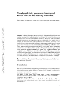 Model predictivity assessment: incremental test-set selection and
  accuracy evaluation