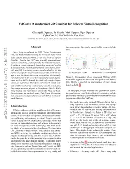 VidConv: A modernized 2D ConvNet for Efficient Video Recognition