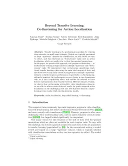 Beyond Transfer Learning: Co-finetuning for Action Localisation