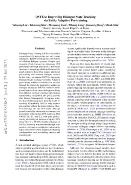 DSTEA: Improving Dialogue State Tracking via Entity Adaptive
  Pre-training