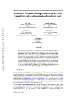 Variational Inference of overparameterized Bayesian Neural Networks: a
  theoretical and empirical study