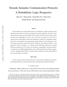 Towards Semantic Communication Protocols: A Probabilistic Logic
  Perspective