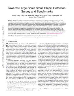 Towards Large-Scale Small Object Detection: Survey and Benchmarks