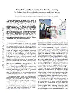 PencilNet: Zero-Shot Sim-to-Real Transfer Learning for Robust Gate
  Perception in Autonomous Drone Racing