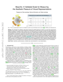 BeauVis: A Validated Scale for Measuring the Aesthetic Pleasure of
  Visual Representations