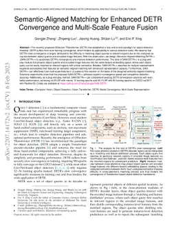 Semantic-Aligned Matching for Enhanced DETR Convergence and Multi-Scale
  Feature Fusion