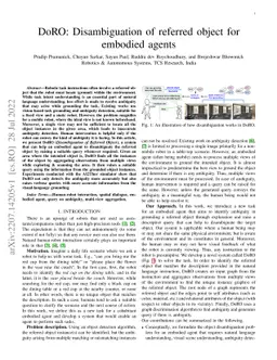 DoRO: Disambiguation of referred object for embodied agents