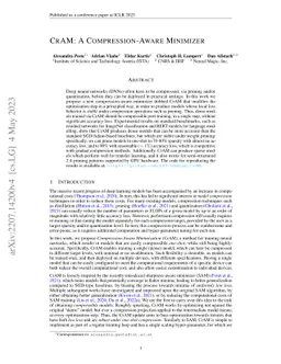 CrAM: A Compression-Aware Minimizer