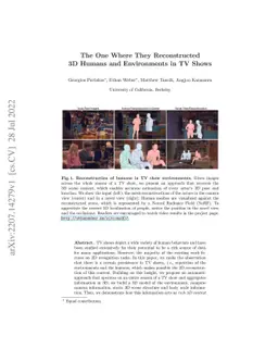 The One Where They Reconstructed 3D Humans and Environments in TV Shows