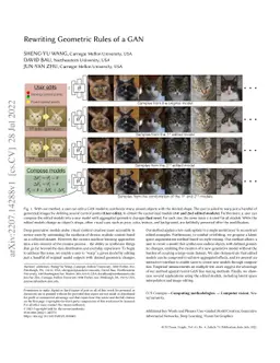 Rewriting Geometric Rules of a GAN
