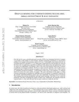 Deep learning for understanding multilabel imbalanced Chest X-ray
  datasets
