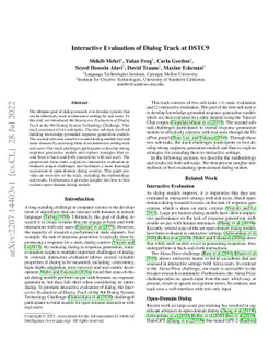 Interactive Evaluation of Dialog Track at DSTC9