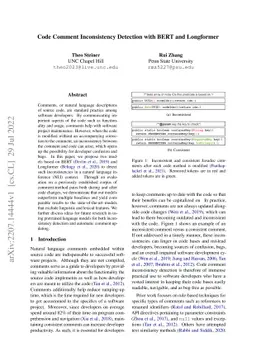 Code Comment Inconsistency Detection with BERT and Longformer