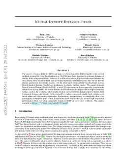 Neural Density-Distance Fields