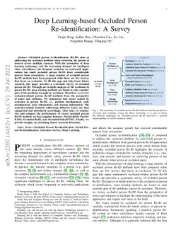 Deep Learning-based Occluded Person Re-identification: A Survey