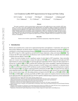 Low-Complexity Loeffler DCT Approximations for Image and Video Coding